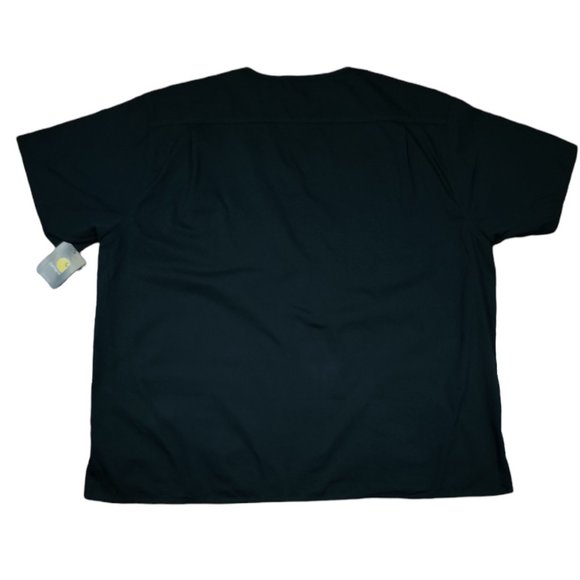 Carhartt Men Black Ripstop Multi-Pocket Scrub Top Sz 2XL - Picture 4 of 7